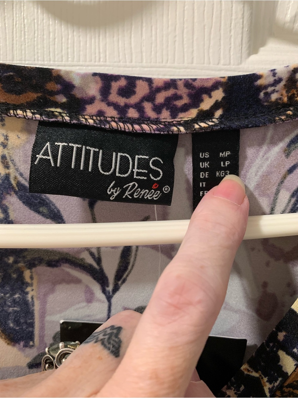 Attitudes by Renee Multicolor Floral V-Neck Midi Dress - Picture 5 of 7
